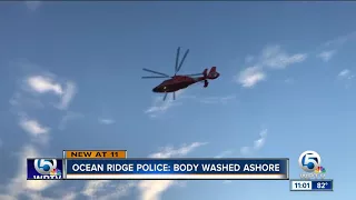 Body washes ashore in Ocean Ridge