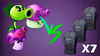 Which Plant Can Defeat 7 Gravestone Using Only 1 Plant Food? - PvZ 2 Challenge