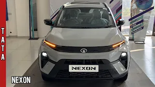 New Tata Nexon 2024 🔥 Nexon Pure (S) | Rs 10.20L | Sunroof - Grey Colour | Walkaround Review!