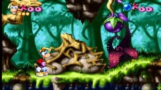 I never ever noticed Rayman talks during idle animations in this game.