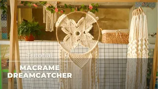 DIY MACRAME DREAMCATCHER | 마크라메 드림캐쳐 #remmacrame #dreamcatcher #macrame