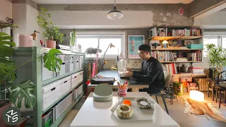 NEVER TOO SMALL: Tokyo Light-Filled Industrial Oasis, 59sqm/635sqft