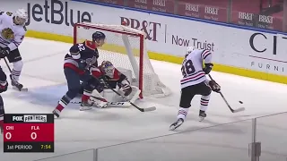 GOALTENDERS - Excellent puck tracking by Florida's Sergei Bobrovsky