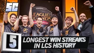 5 Longest Win Streaks in LCS History | LoL esports