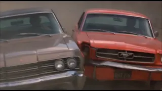 '65 Mustang, '68 Mercury, '75 Lincoln in chase