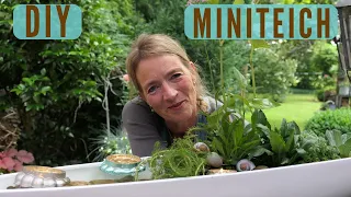 DIY Miniteich für drinnen & draußen 💚 Frische Sommerdeko 2023 mit Pflanzen & Beleuchtung 💚
