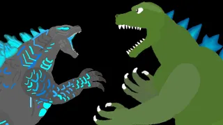 Godzilla 2021 vs Hanna barbera Godzilla