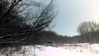 уаз в снегу