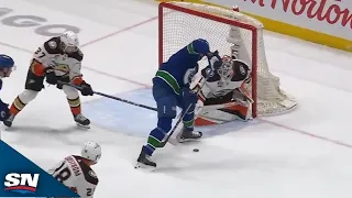 Canucks' Dakota Joshua Pulls Off Between-The-Leg Move For Wonder Goal