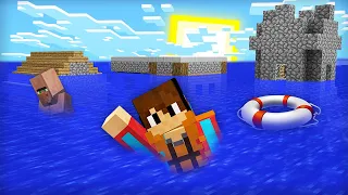 НАША ДЕРЕВНЯ ЖИТЕЛЕЙ УШЛА ПОД ВОДУ В МАЙНКРАФТ | Компот Minecraft