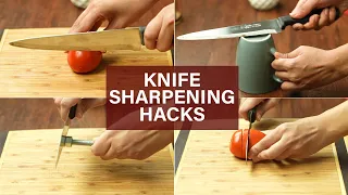 Knife Sharpening | How to Sharpen a Knife at home | Beginners Guide to Sharpen a Knife #shorts
