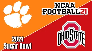 Clemson vs Ohio State - 2021 Sugar Bowl College Football Playoff Simulation - NCAA Football 21