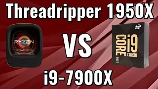 Threadripper 1950X vs i9-7900X | Comparison, benchmarks, FPS tests | GTX 1080