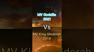 MV Godzilla 2021 vs MV King Ghidorah 2019. #continuethemonsterverse #godzilla #battles