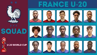 FRANCE U-20 Official Squad FIFA U-20 World Cup 2023 | FootWorld