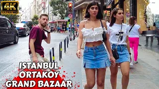 🇹🇷 Ortakoy Grand Bazaar Fake Market Istanbul 2023 Turkey Walking Tour Tourist Guide 4K UHD 60FPS