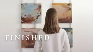 Reveal: Finishing 4 abstract paintings