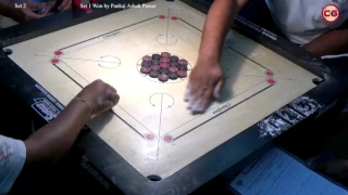 Final Pankaj Ashok Pawar Vs Riyaz Akbar Ali Set 2 YMCA Carrom Tournament 7-12 Mar, 2017