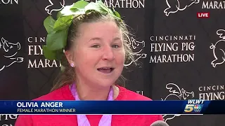 Ohio native crosses Finish Swine as 2024 female Flying Pig Marathon winner