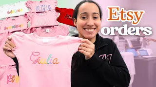 Small Business Vlog✨ A Realistic Day Working on Etsy Orders for my kids clothing shop