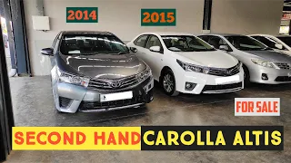 SECOND HAND Toyota Carolla Altis 2014-15- Price | Review