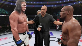 Old Wolf vs. Mike Tyson - EA Sports UFC 2 - Crazy UFC 👊🤪