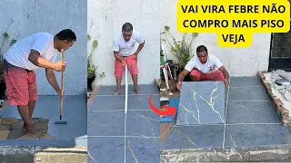 OLHA QUE BRILHANTE IDEIA Não Gaste mais DINHEIRO💰 Com PISO E Argamassa CUSTO MUITO BAIXO VEJA E FAÇ