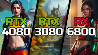 RTX 4080 vs RTX 3080 vs RX 6800 - Test in 11 Games