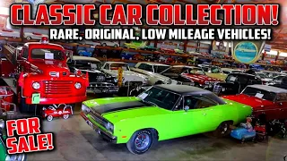 INCREDIBLE CLASSIC CAR COLLECTION! Rare, Original, Low Mileage Muscle Cars & Classic Cars! For Sale!