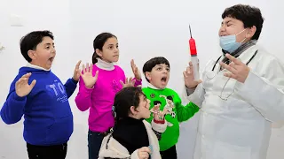 لما ابنك يخاف من الدكتور في يوم  التطعيم ويهرب من الدار 💉