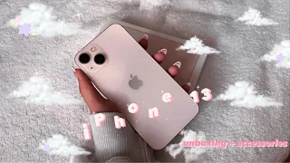 iPhone 13 Pink 🌷🎀  + accessories unboxing