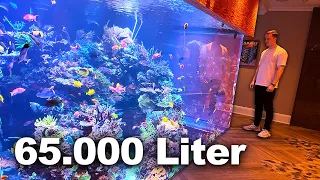 Das krasseste PRIVATE AQUARIUM der Welt! ...Mein USA Trip beim 1.000.000 € Becken