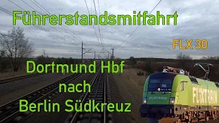Across the country! | FlixTrain | Cab ride | (Cologne -) Dortmund - Berlin | BR 182 (Taurus)