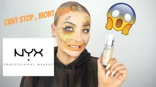 TESTNG THE NEW NYX " CANT STOP , WONT STOP " FOUNDATION ... FAB OR NAFF ? | Jadexodyble