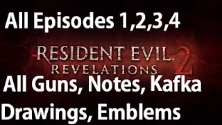 Resident Evil Revelations 2 - All Collectibles - Guns, Drawings, Parts Box, Larvae, Emblem Locations