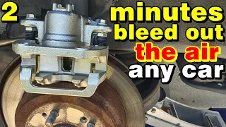 honda odyssey rear brake caliper replacement 2 minutes bleed out brake lines any vehicle