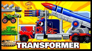 Container Truck - Transformer / Мега танки VS Мега Босс | Мультики про танки | Arena Tank Cartoon