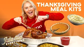 Julia Tries All Of The Most Popular Thanksgiving Delivery Meal Kits | Delish