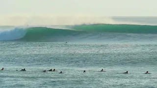 STILL BIG WAVE SURFING LOW TIDE AT IMPOSSIBLE & BINGIN SUNSET.