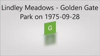 Lindley Meadows   Golden Gate Park on 1975 09 28