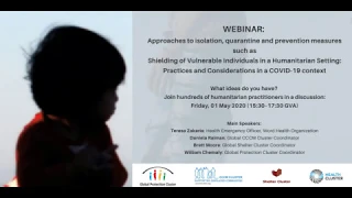 Webinar: Approaches to Isolation, Quarantine and Prevention Measures in a COVID-19 Context