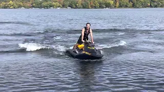 180 drift trick on sea doo spark jet ski. Trixx #seadoo #jetski #shorts