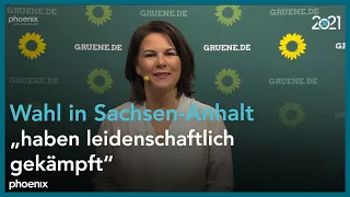 Wahl Sachsen-Anhalt: Statement von Annalena Baerbock am 06.06.21