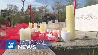 Vigil held in Ottawa to honour MMIWG2S ahead of Red Dress Day | APTN News