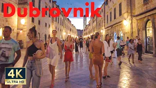 Dubrovnik Croatia 🇭🇷 4K Old Town Evening Walking Tour 2022