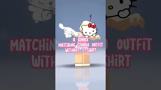 0 Robux Matching Sanrio Outfit without T-shirt #roblox