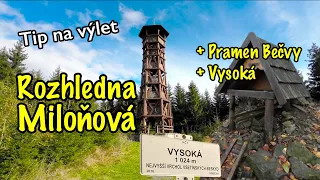 Rozhledna Miloňová a Vysoká z Velkých Karlovic (13 km) | tip na výlet | Vsetínské #Beskydy