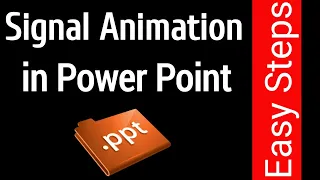 How to create a signal animation in Power point || Signal Animation ||