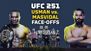 UFC 251: Kamaru Usman vs. Jorge Masvidal Staredowns Live Stream