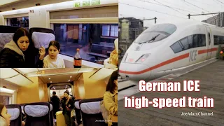 German ICE high-speed trains Amsterdam - Frankfurt (Review)